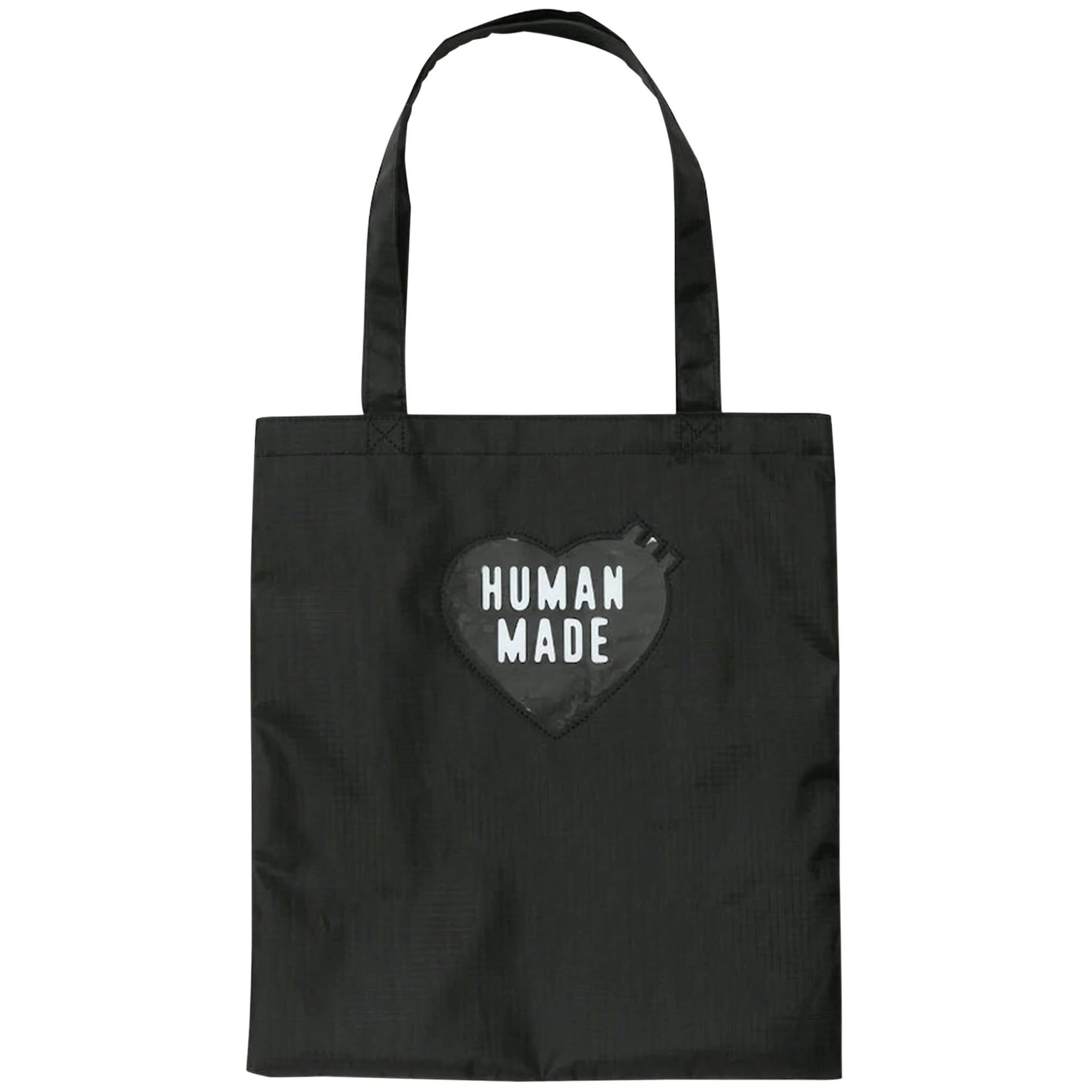 Human Made Nylon Ripstop Heart Tote Bag 'Black' - 1