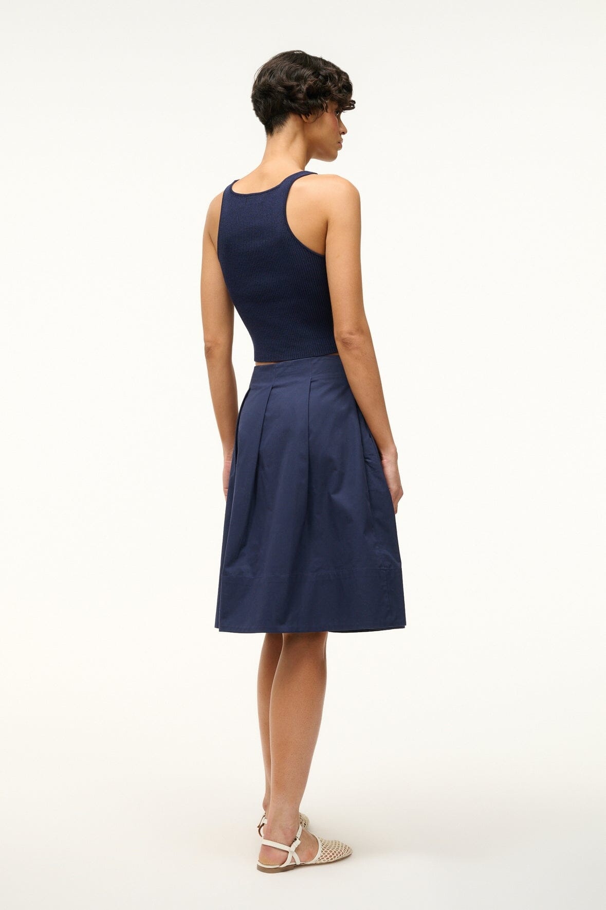 STAUD LONDON SKIRT NAVY - 4