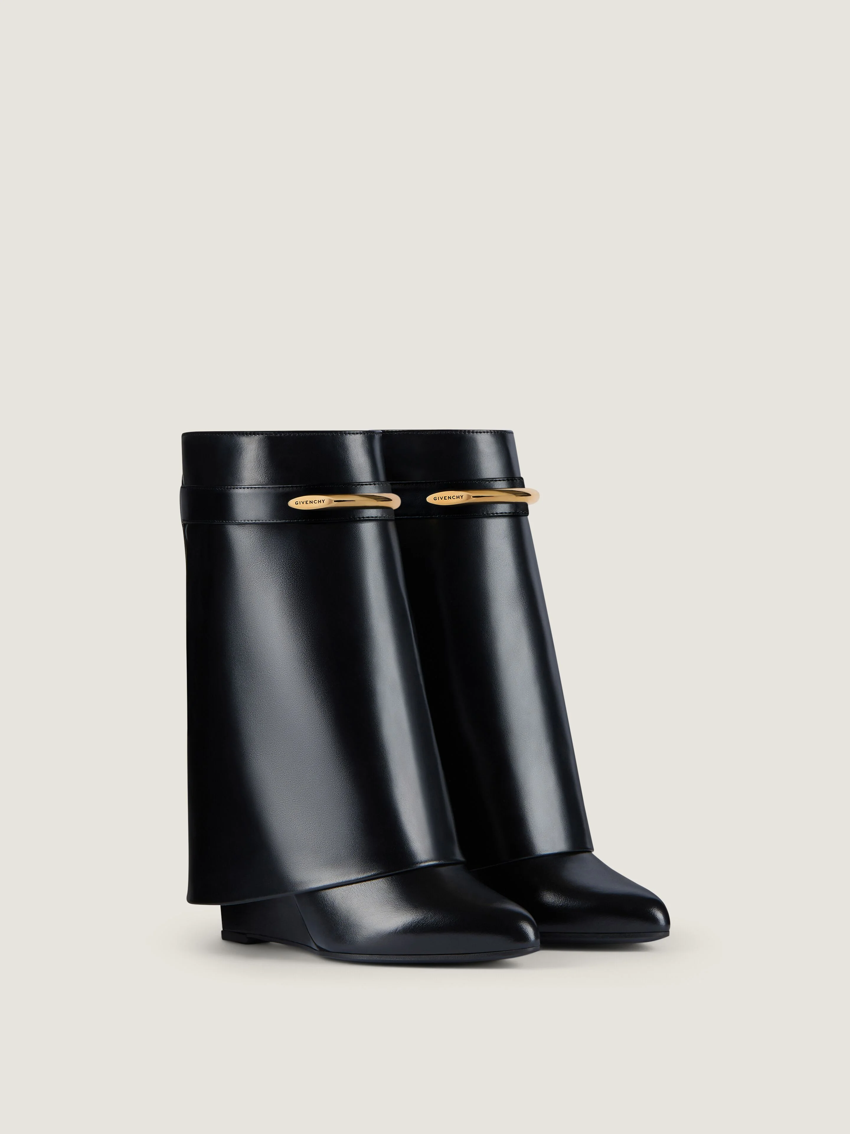 SHARK ANKLE BOOTS IN LEATHER - 1