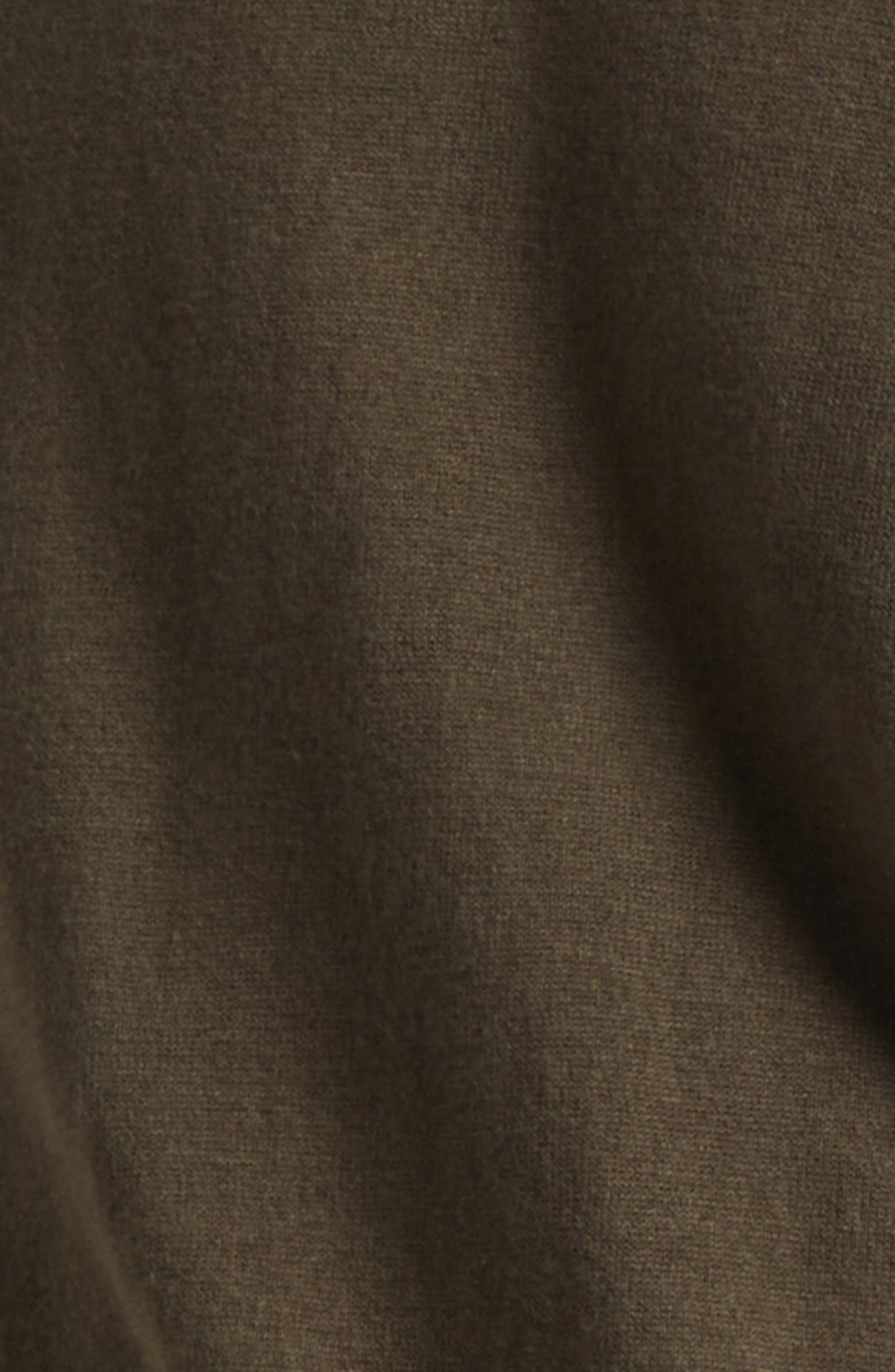 Sacai Layered Cotton & Cashmere Crewneck Sweater in Khaki/Navy at Nordstrom - 6