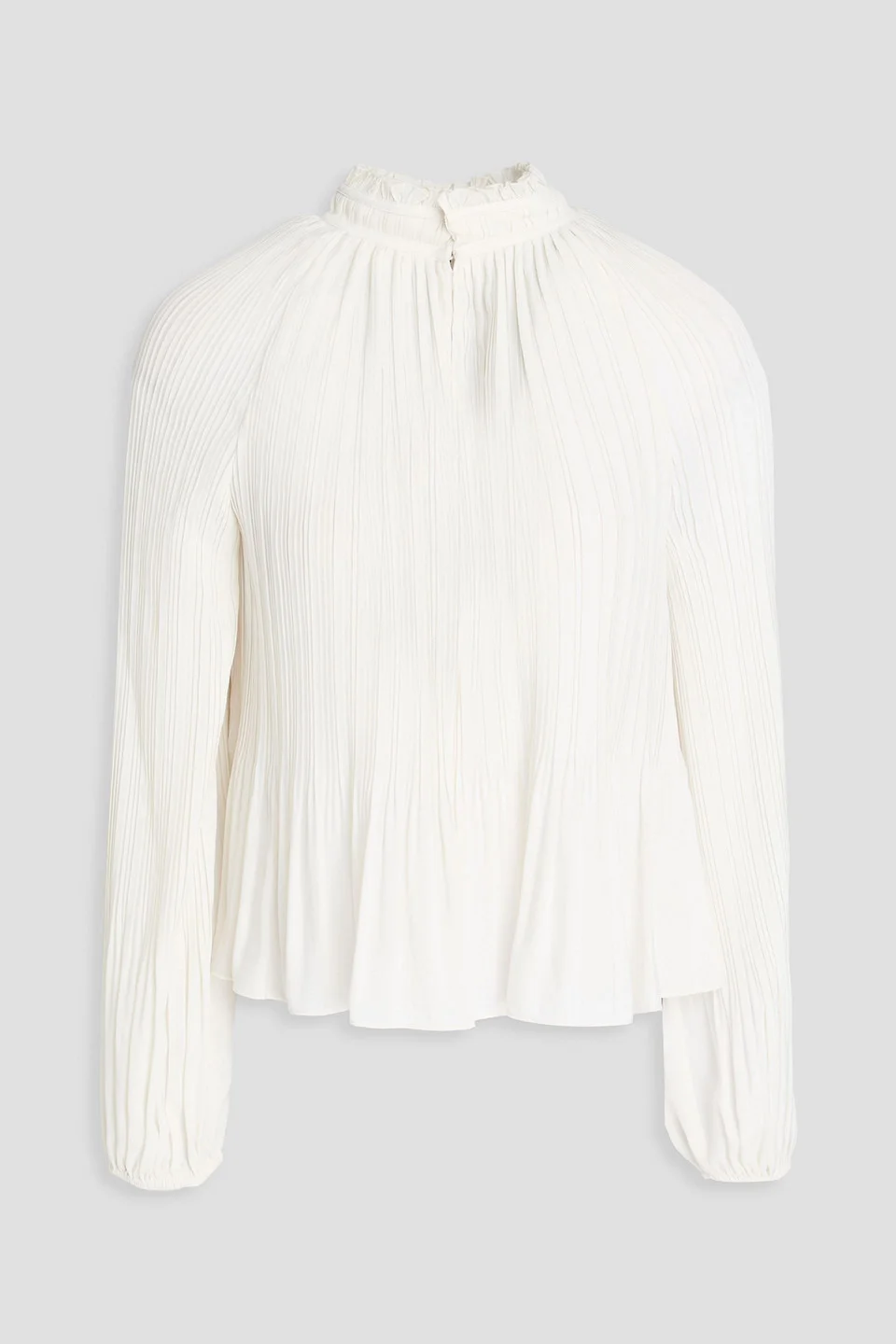 Walker pleated crepe de chine blouse - 1