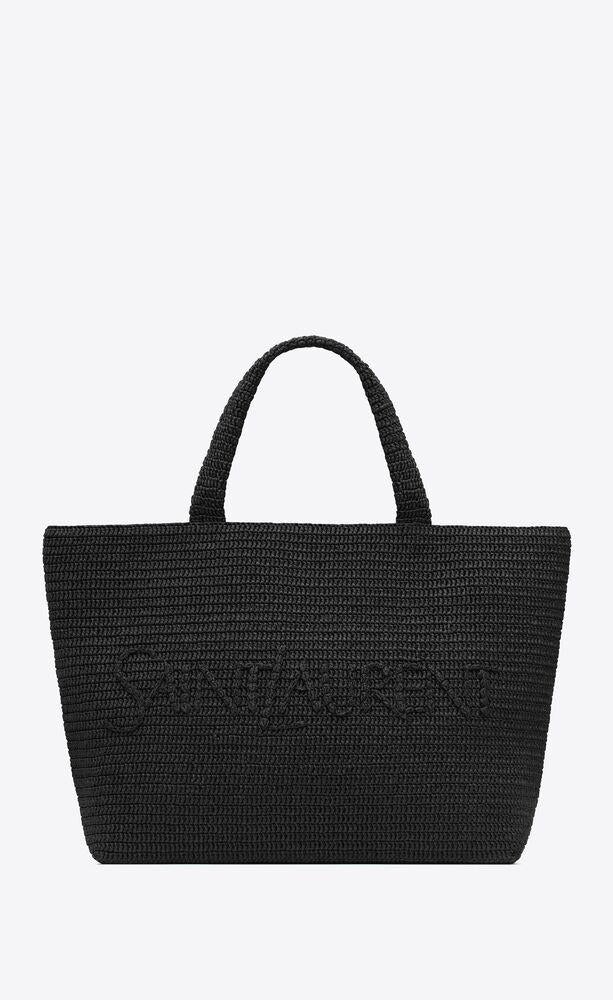 Saint Laurent SAINT LAURENT RAFFIA SHOULDER BAG - 1