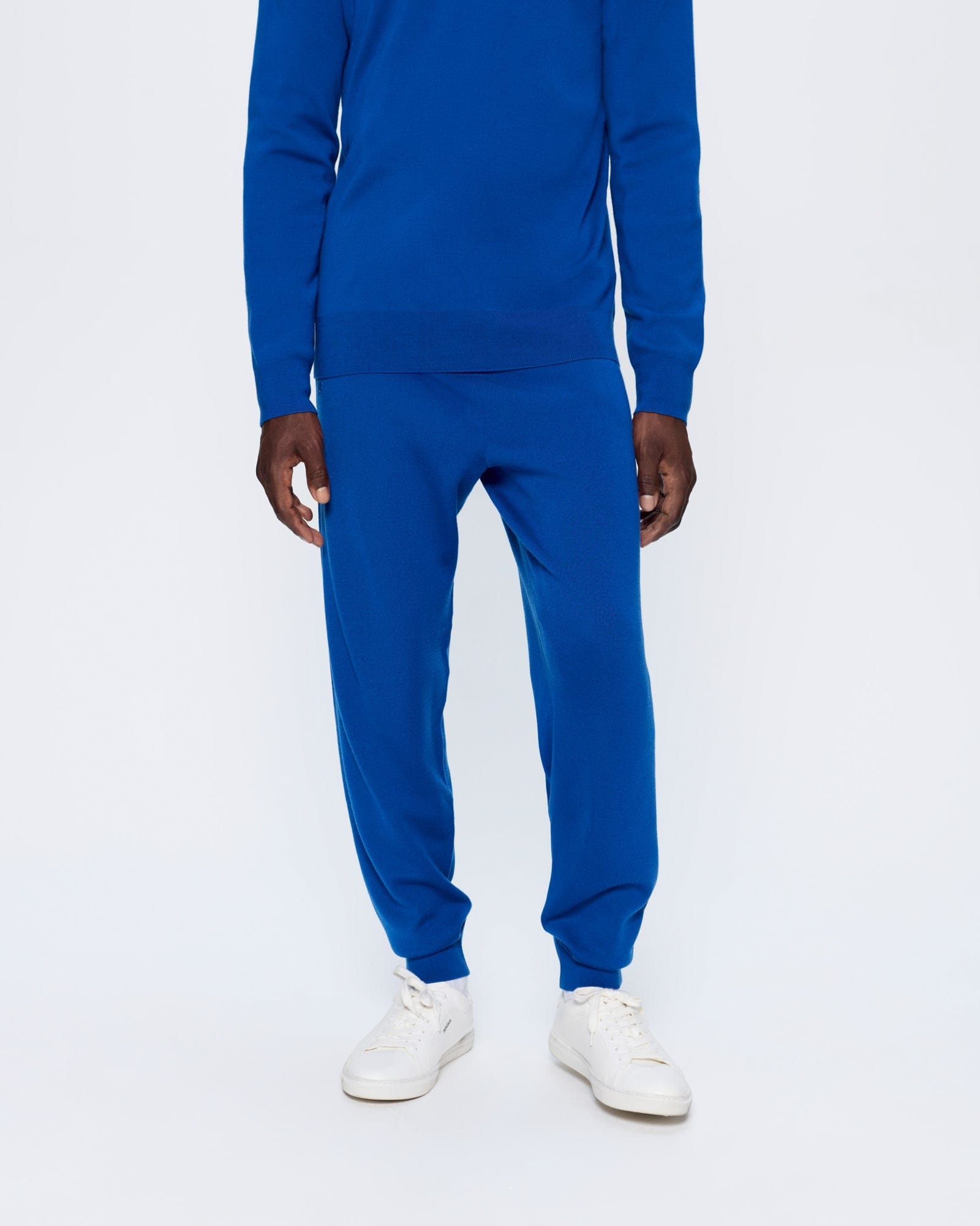 Mens DNA Regenerative Merino Wool Track Pants - Earth Blue - 3