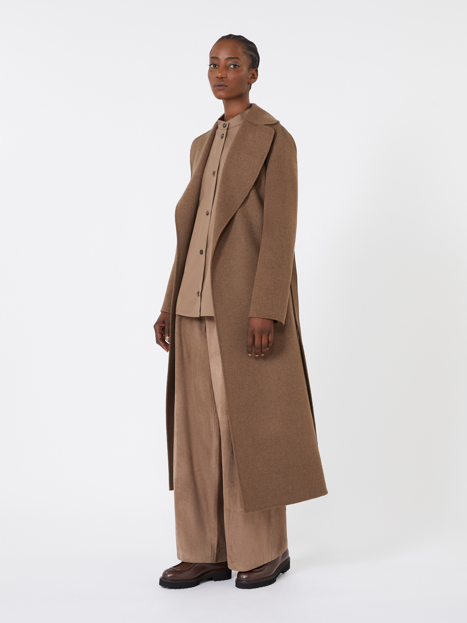 POLDO Wool drap wrap coat - 2