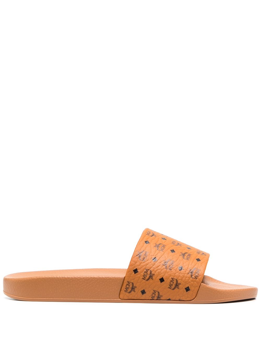 monogram-print sliders - 1