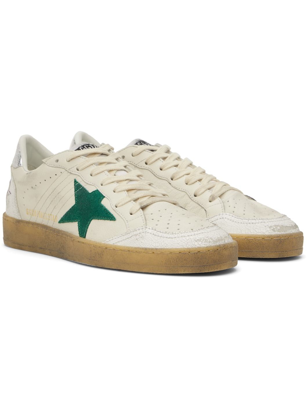 White Ball Star Sneakers - 4