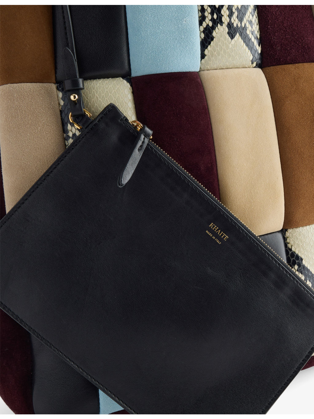Zoe Patchwork Leather Tote Bag - 3