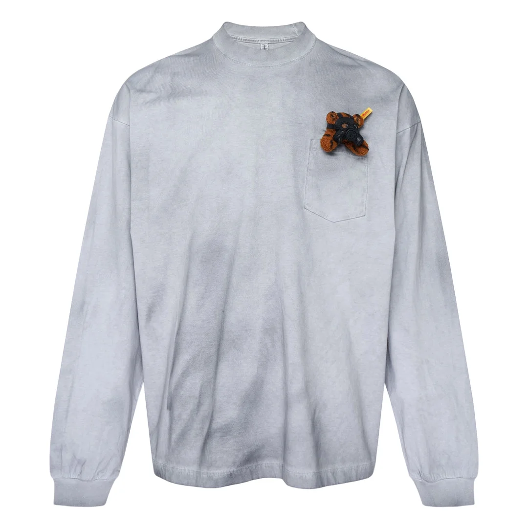 Gas Mask Bear Long Sleeve Tee - 1