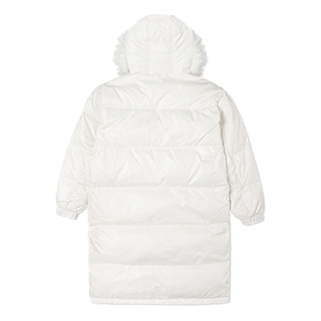 (WMNS) Converse Long Down Jacket 'White' 10021989-A01 - 2