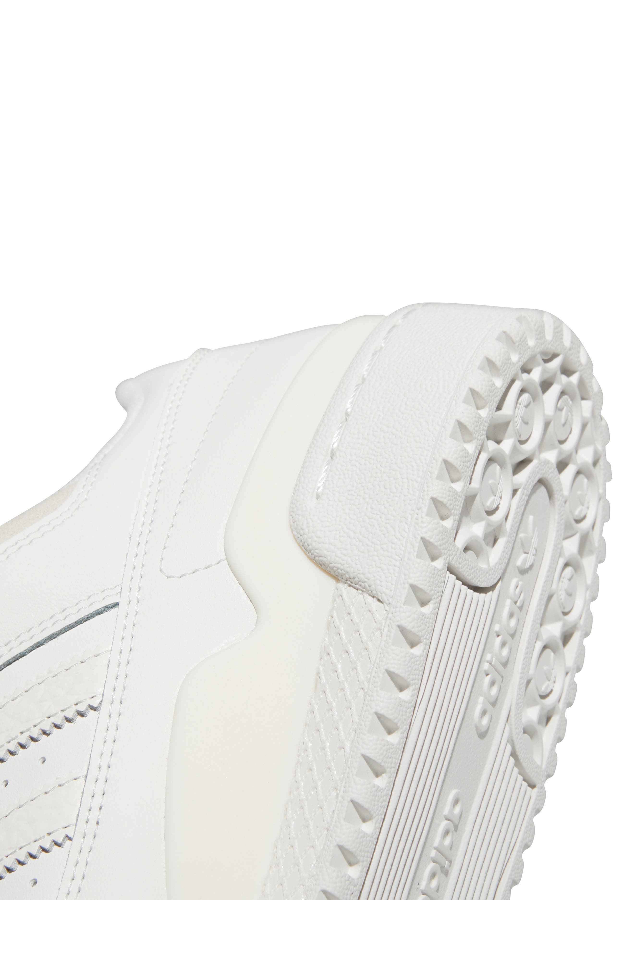 adidas Forum Low CL Sneaker in White/White/Grey at Nordstrom - 9