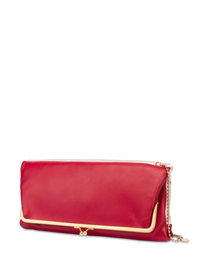 Moschino ball chain shoulder strap clutch outlook