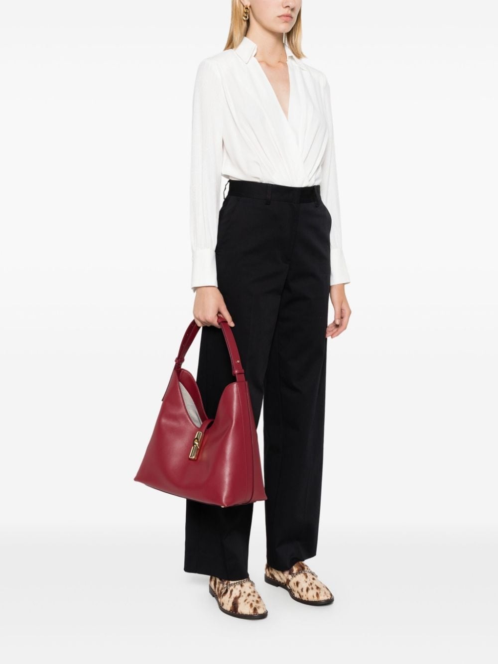 logo-stamp shoulder bag - 2