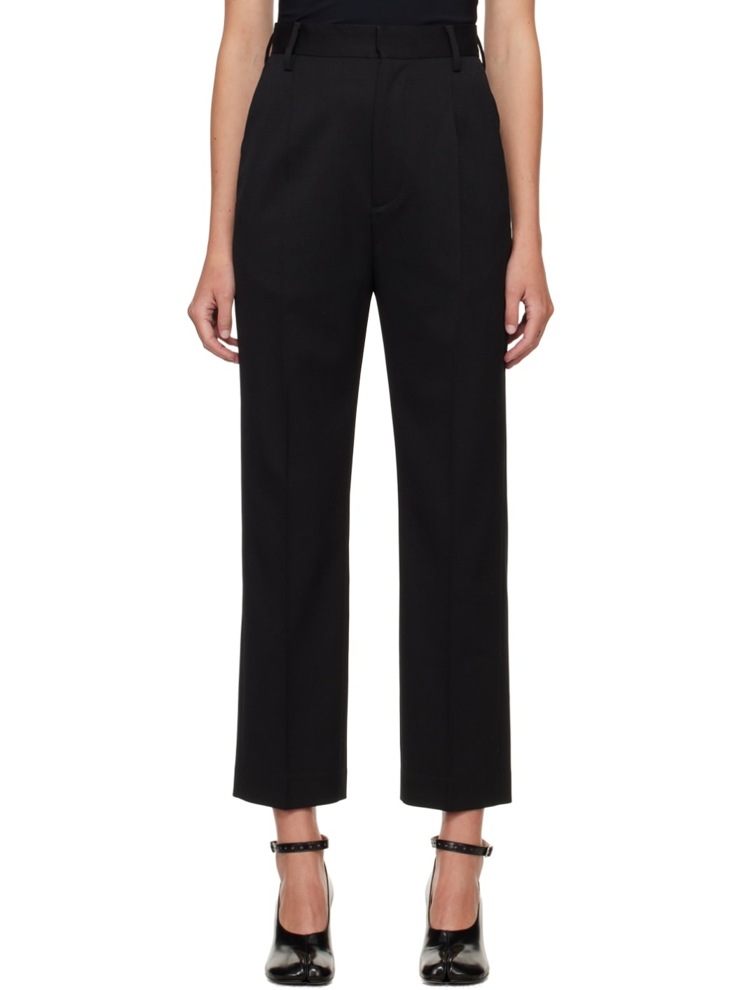 Black Three-Pocket Trousers - 1