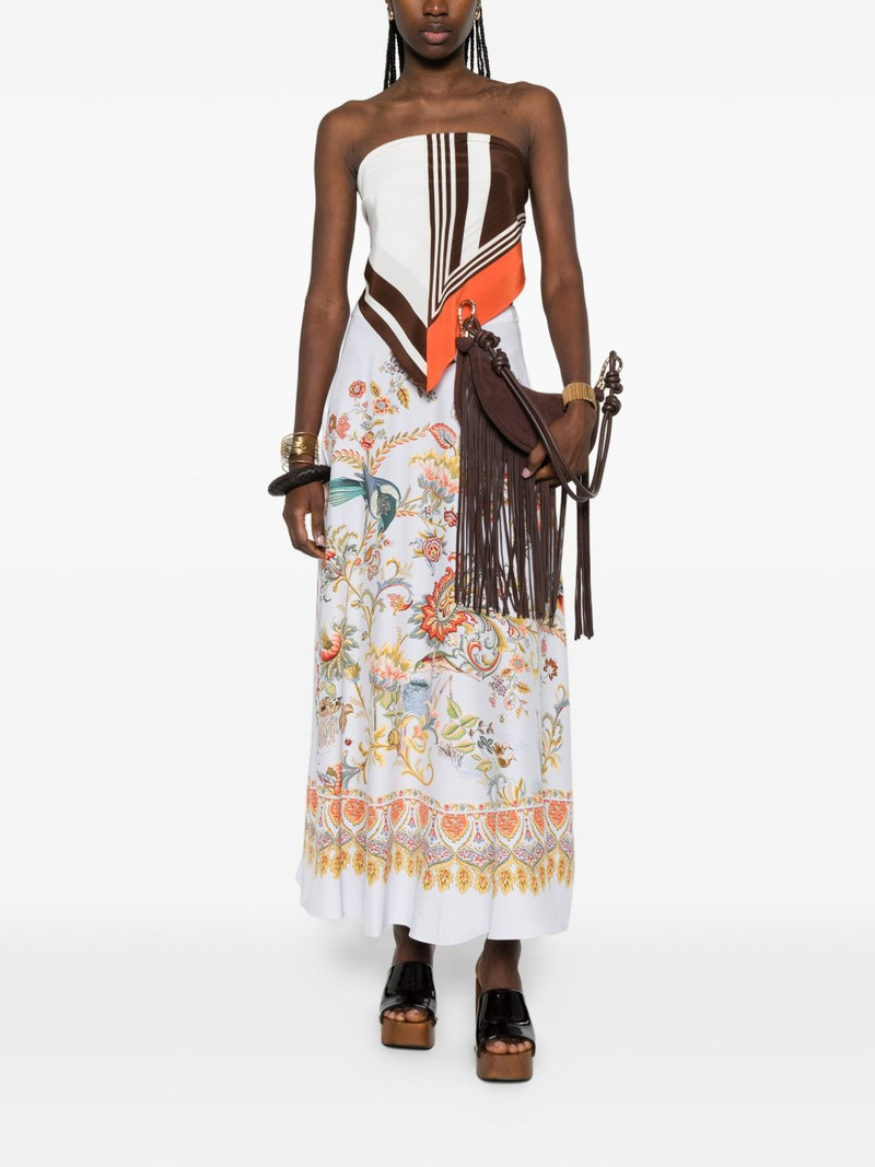 Etro floral half-circle maxi skirt outlook