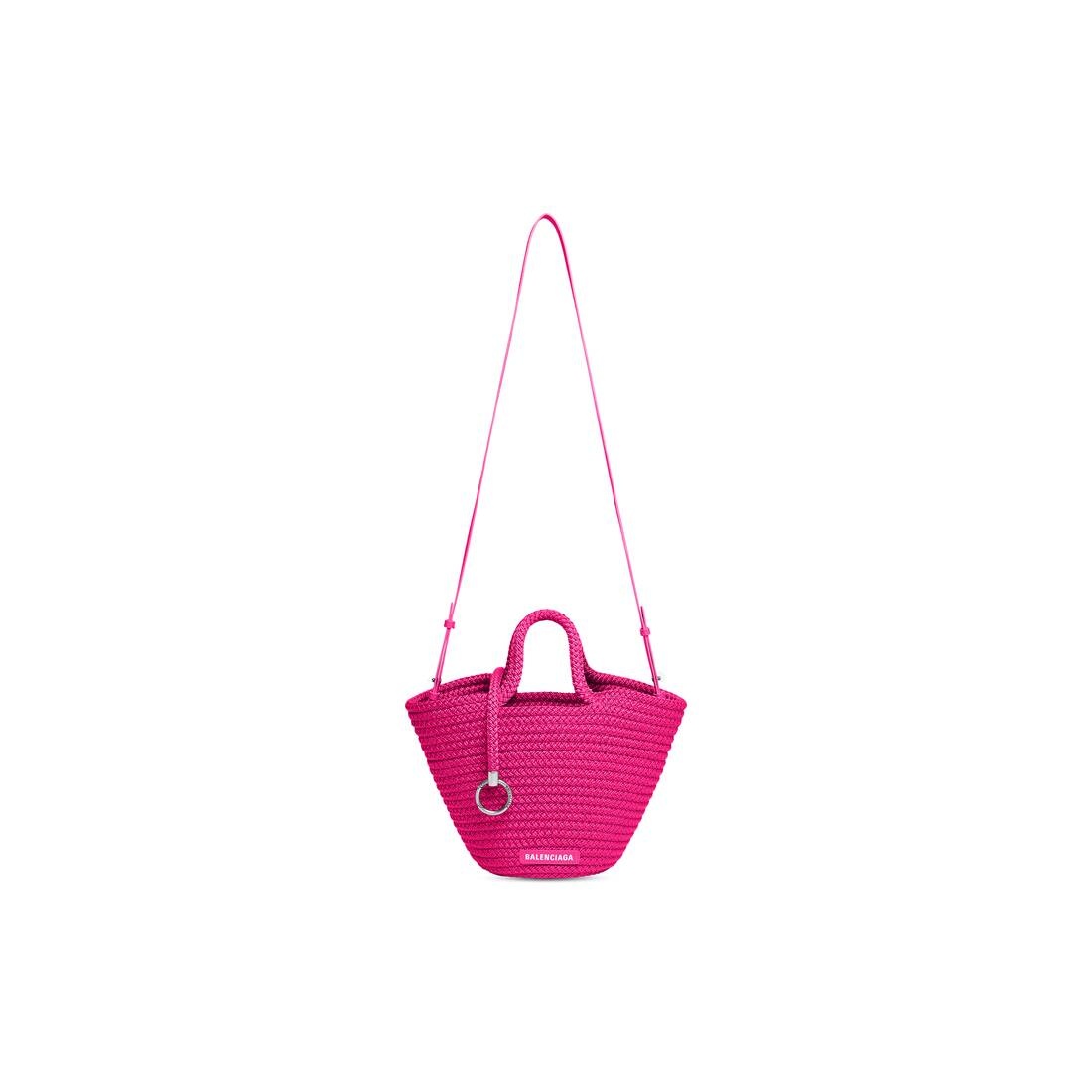 Women's Ibiza Small Basket With Strap in Pink - 6