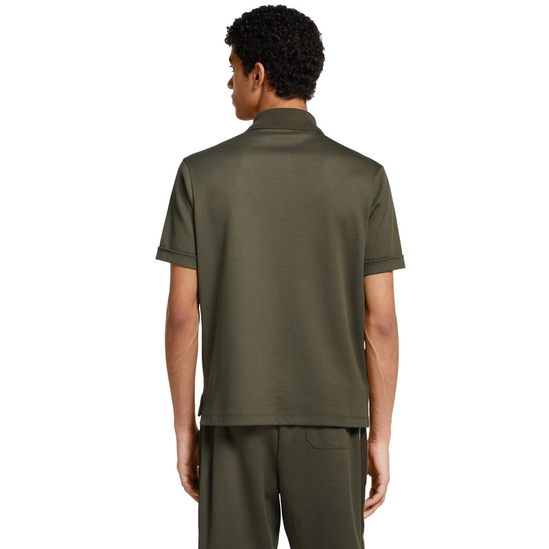 Cotton piquet polo shirt with embroidery 4