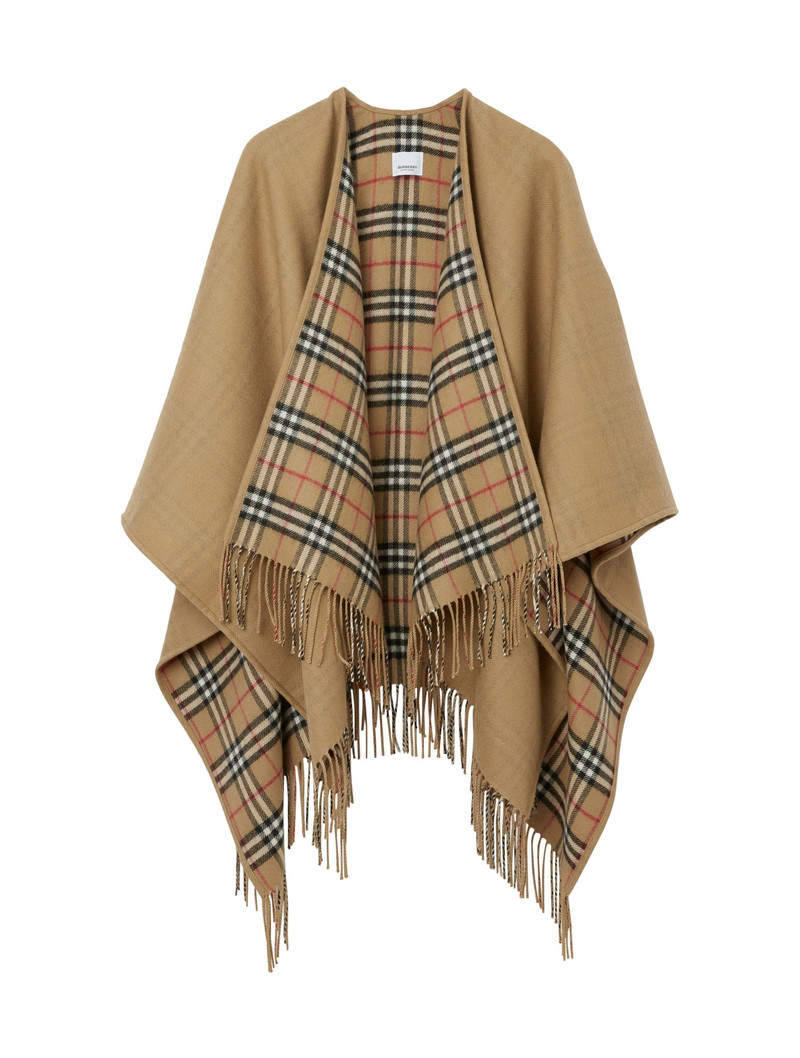 Burberry BEIGE VIRGIN WOOL CLASSIC CHECK SCARF outlook