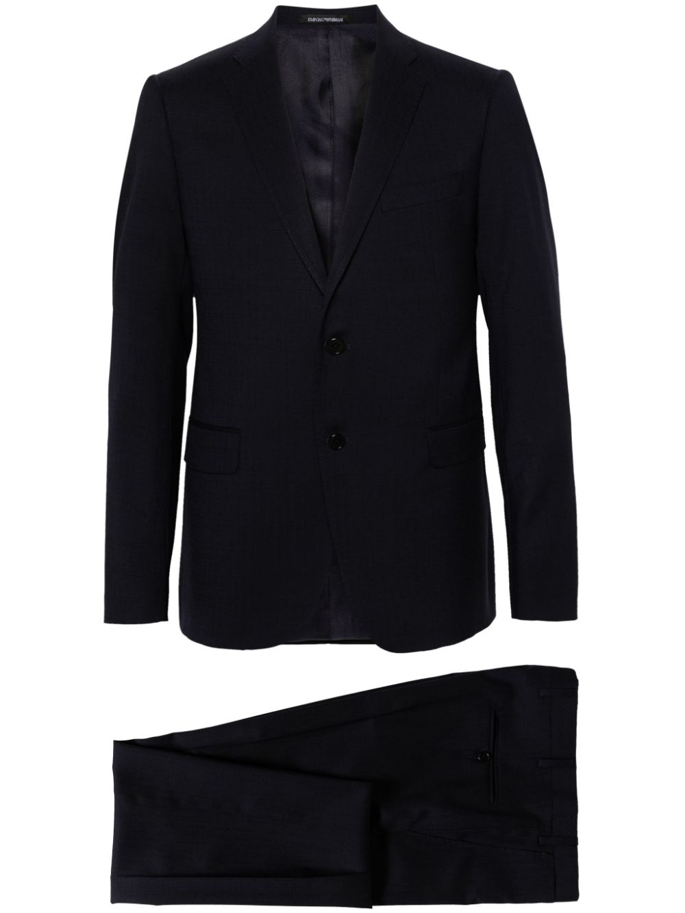 virgin wool single-breasted suit - 1