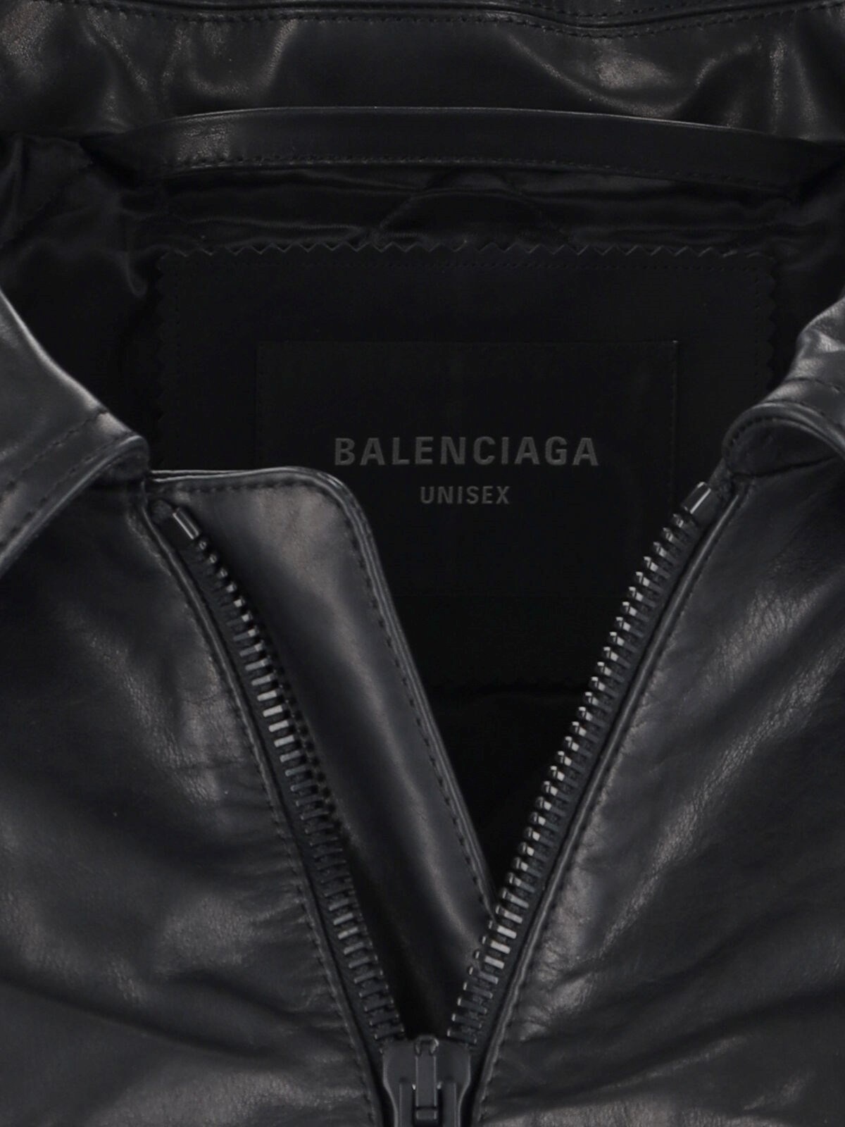 LEATHER ZIP JACKET - 3