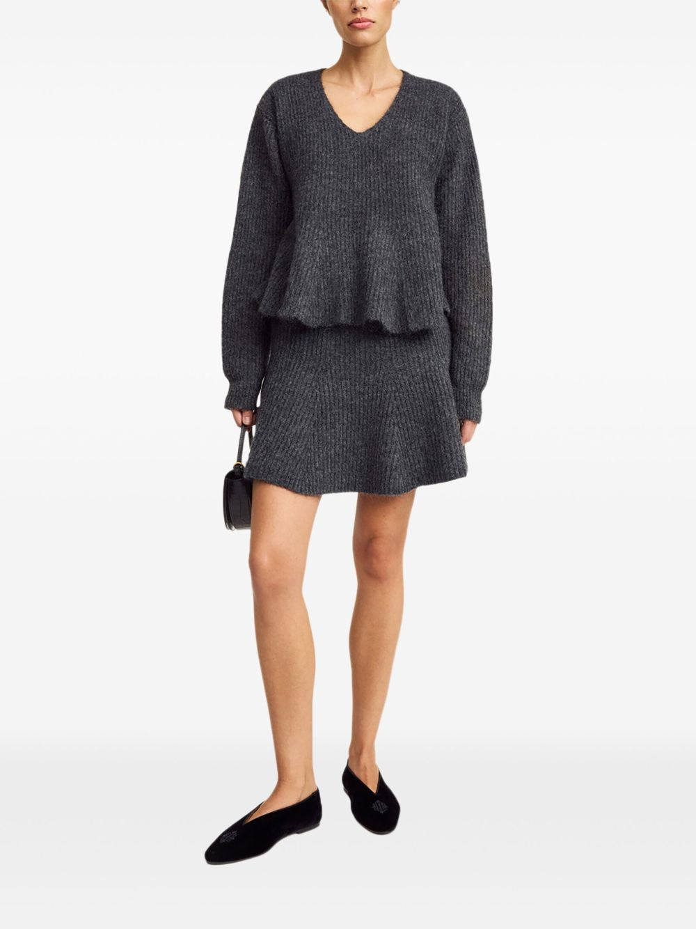 Cova ribbed V-neck sweater - 2