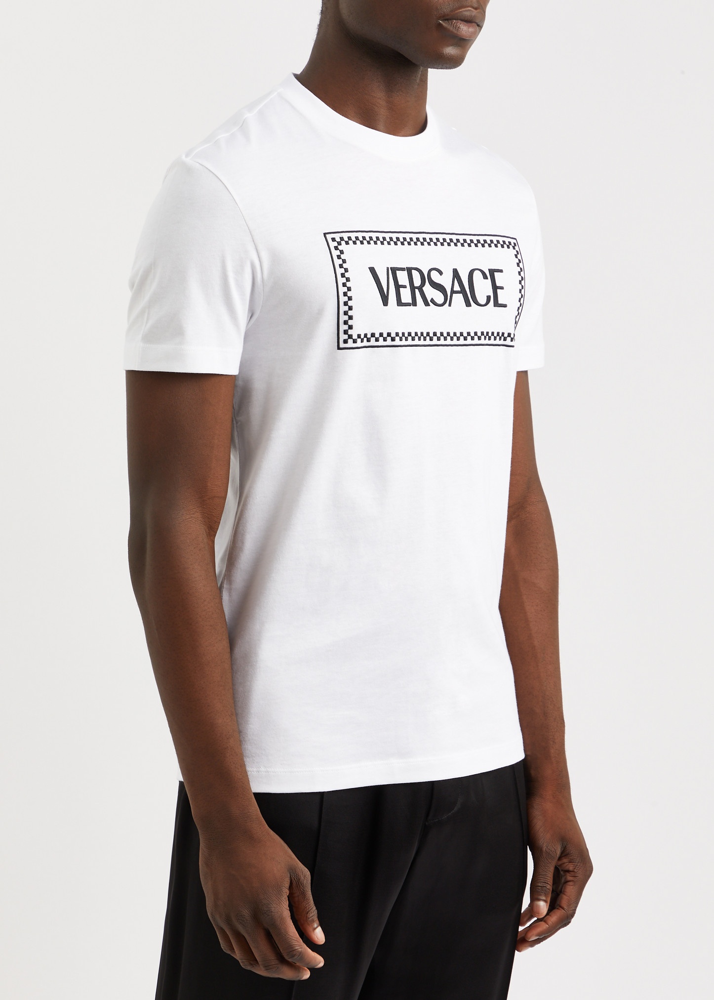 Logo-embroidered cotton T-shirt - 2
