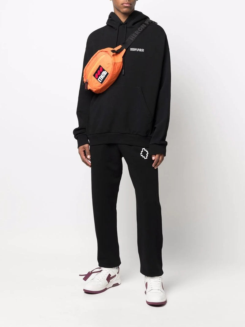 Marcelo Burlon County Of Milan MARCELO BURLON Tempera Cross Relax Sweat Pants Black/White outlook