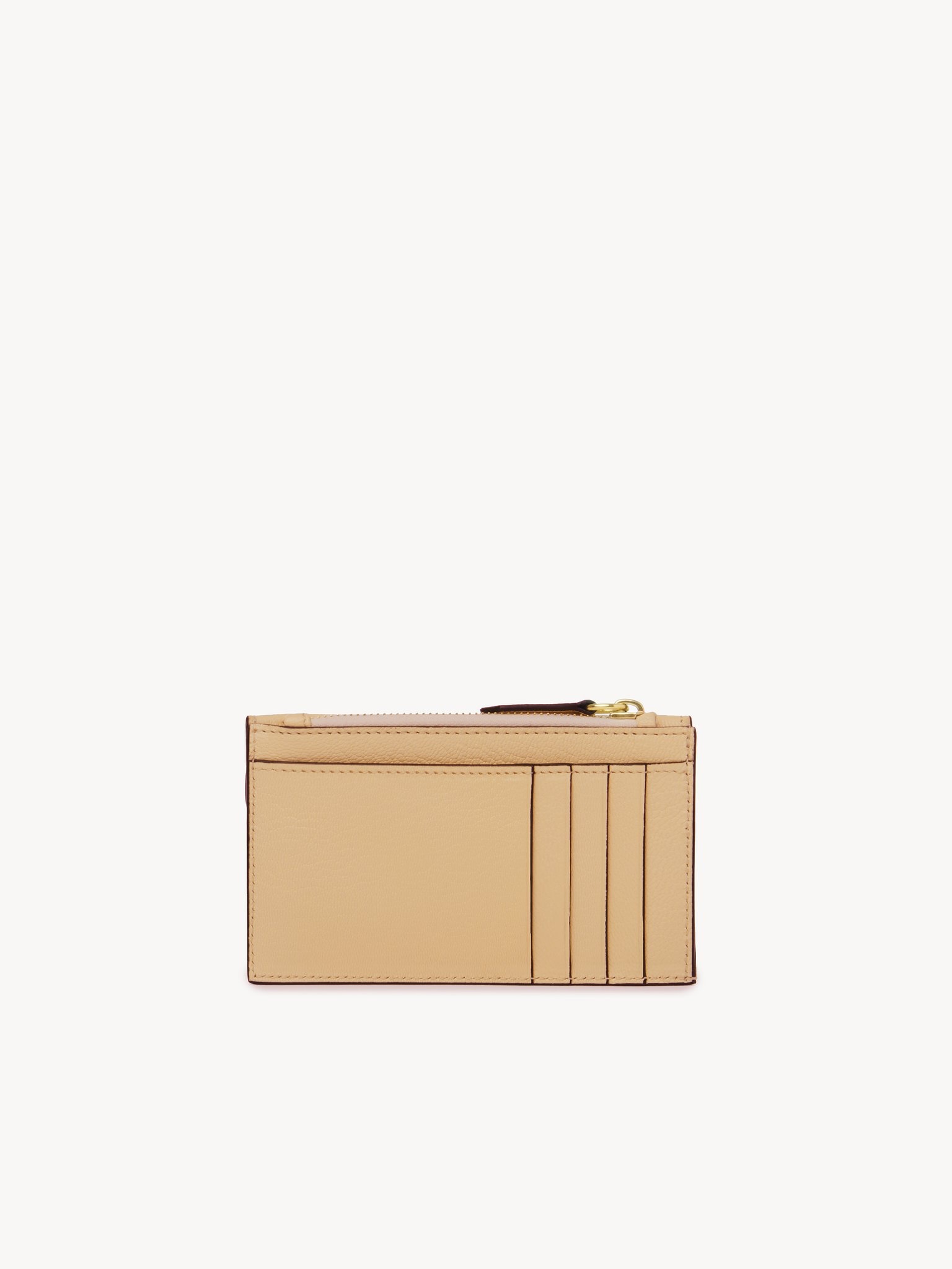 SMALL ENVELOPE PURSE WITH CARD SLOTS IN GRAINED LEATHER - 4