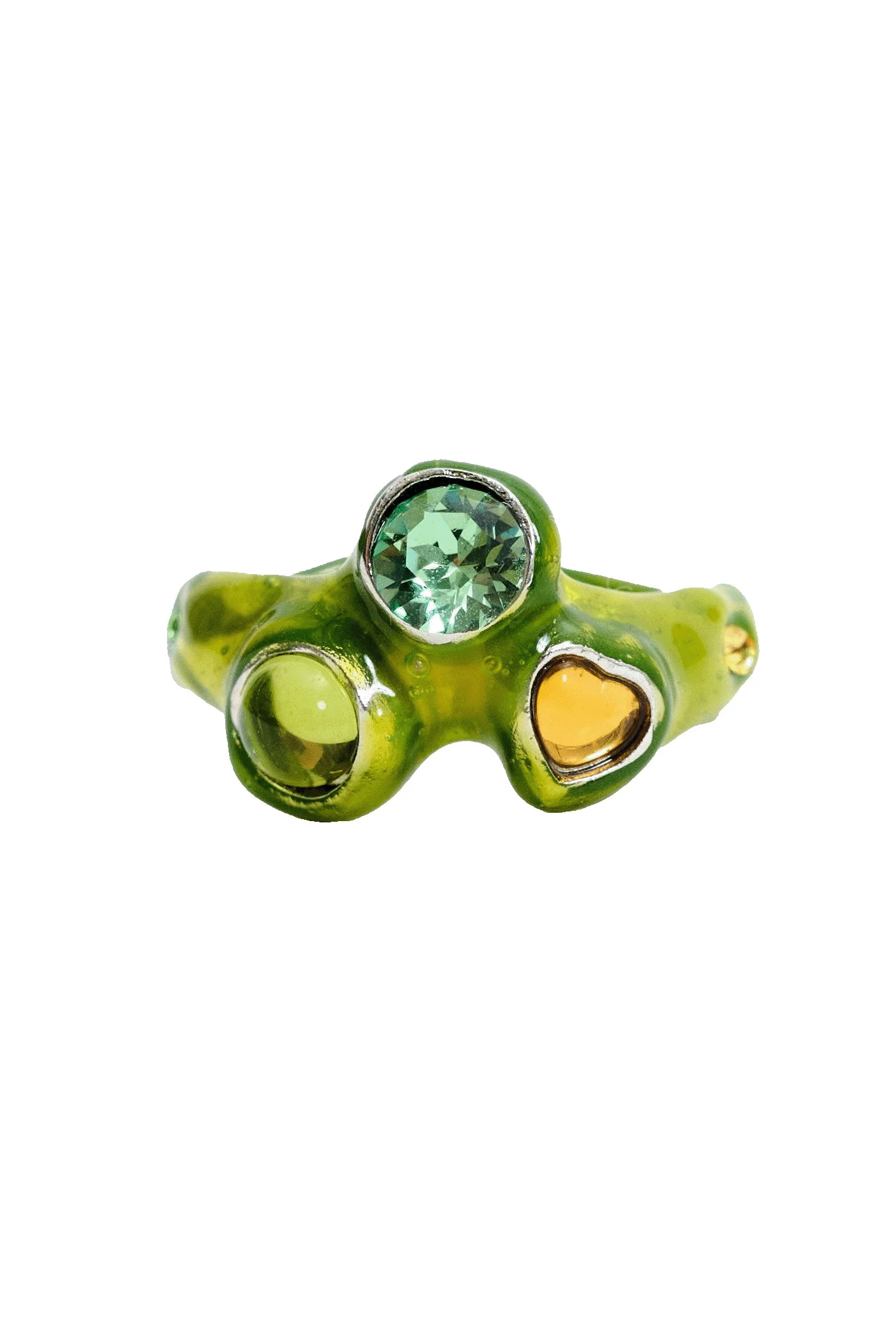 LIME MULTI FLORENCE RING - 1