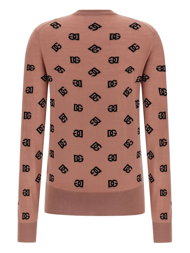 Dolce & Gabbana logo-print cardigan outlook