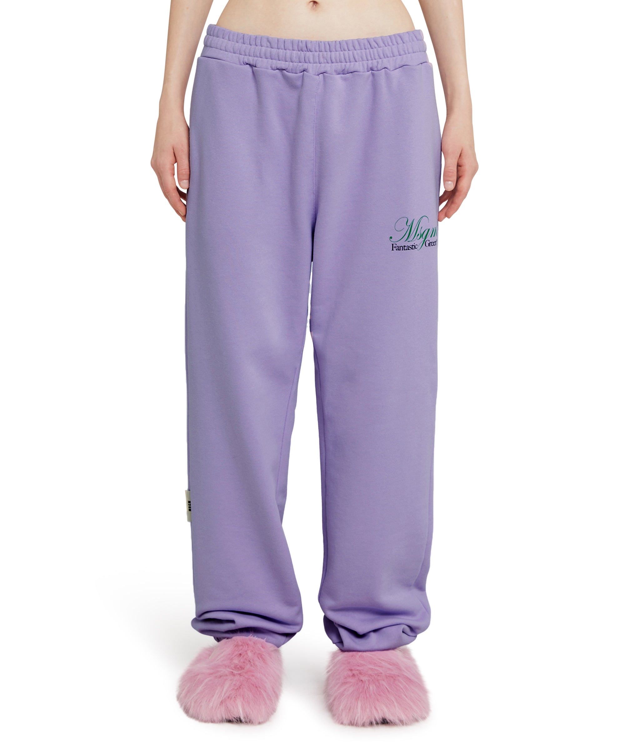 Organic cotton jogging trousers certified by the MSGM Fantastic Green Capsule - 6