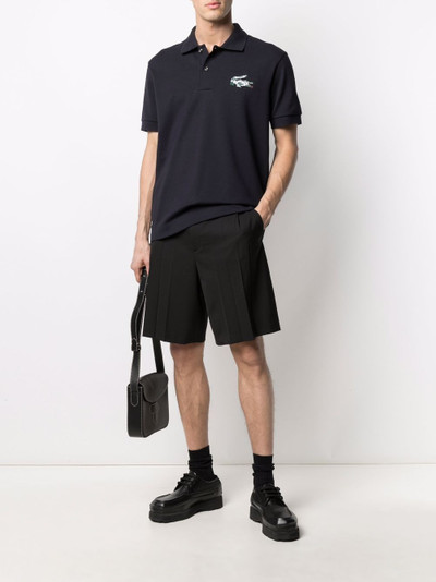 LACOSTE logo patch polo T-shirt outlook