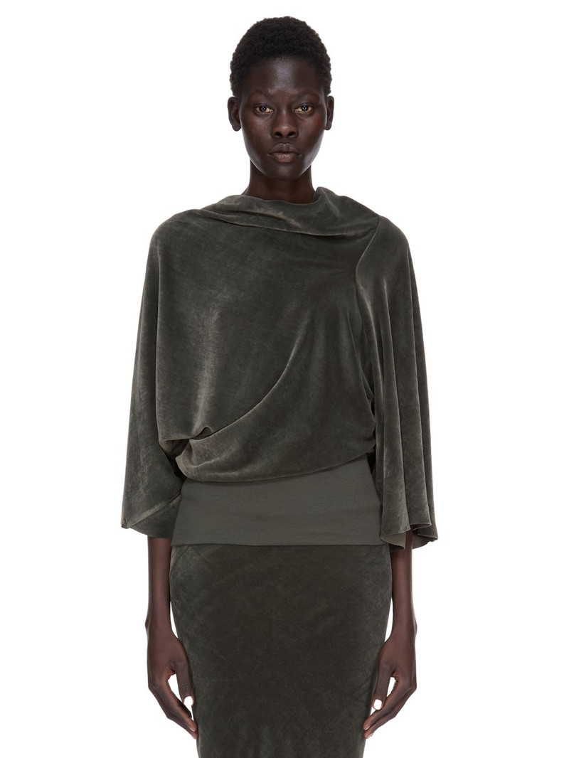 Concordians Cylinder draped bell-sleeve top - 1