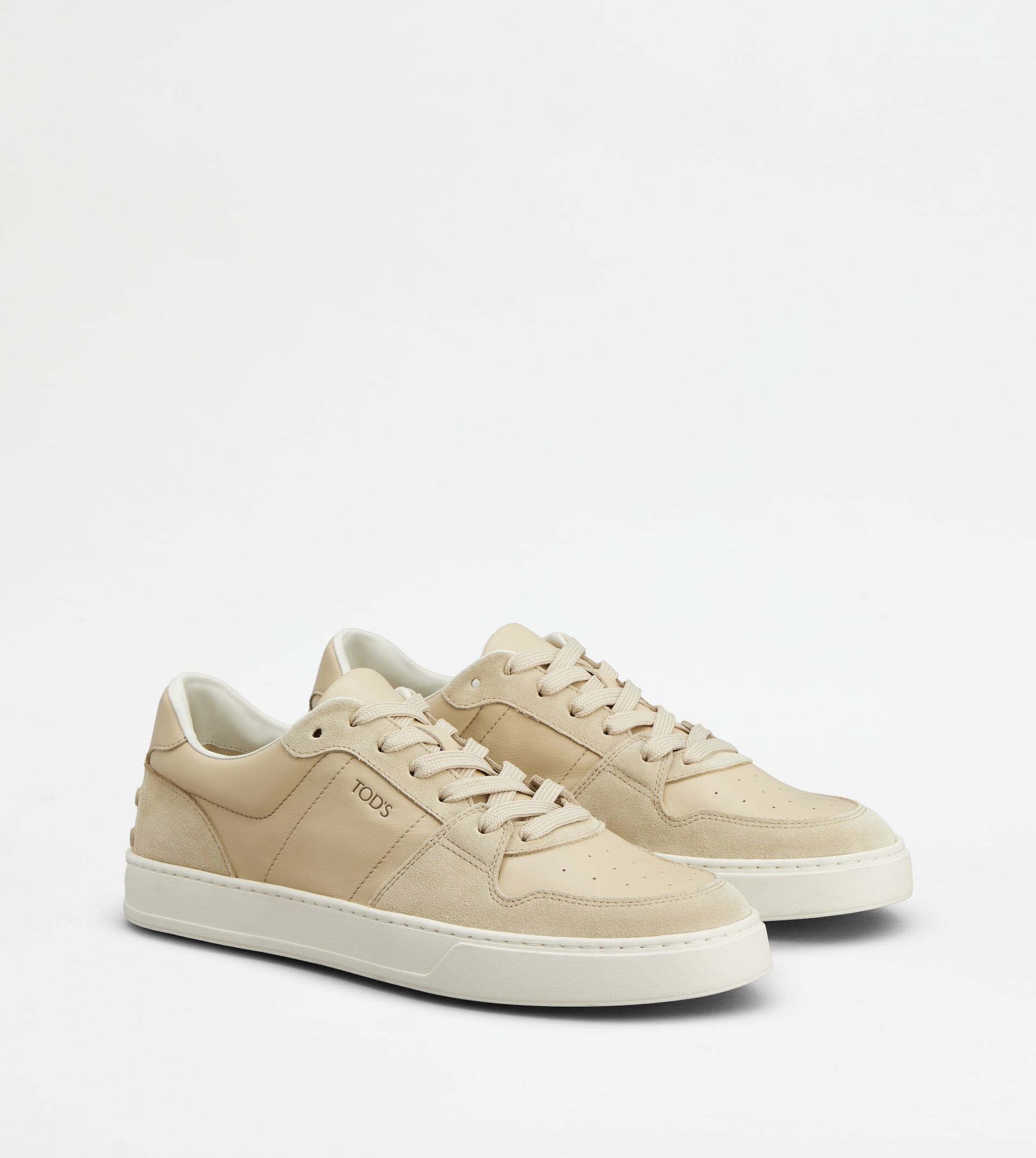 SNEAKERS IN SUEDE - BEIGE - 2