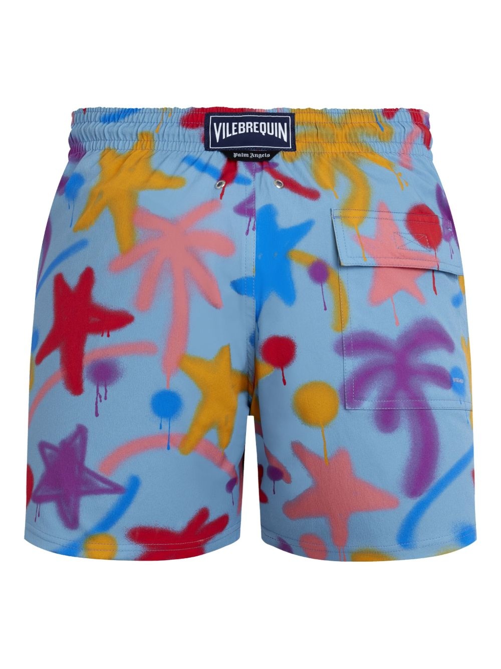 x Palm Angels Spray Paint swim shorts - 2
