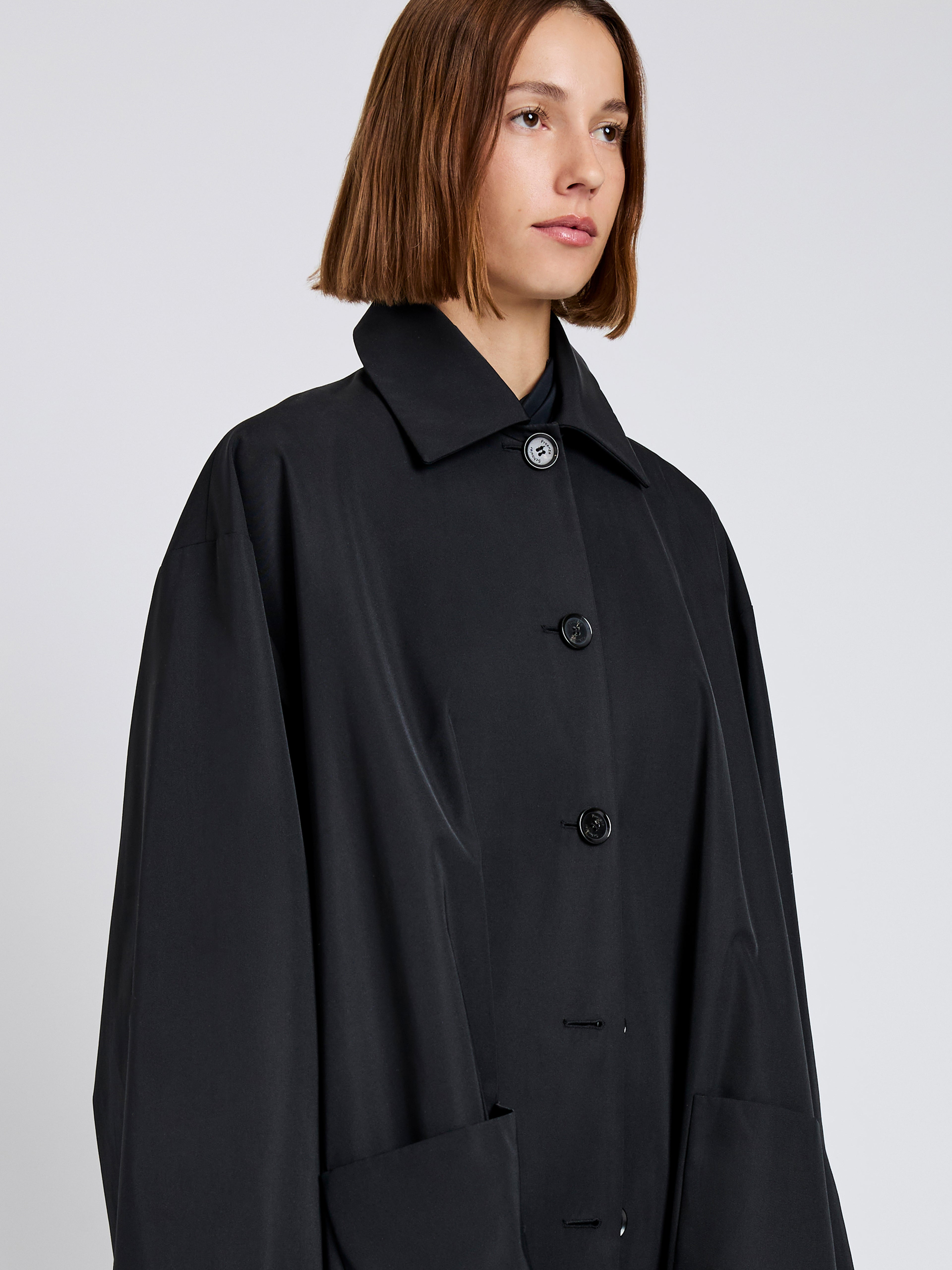 Verretta Coat in Coated Cotton - 5