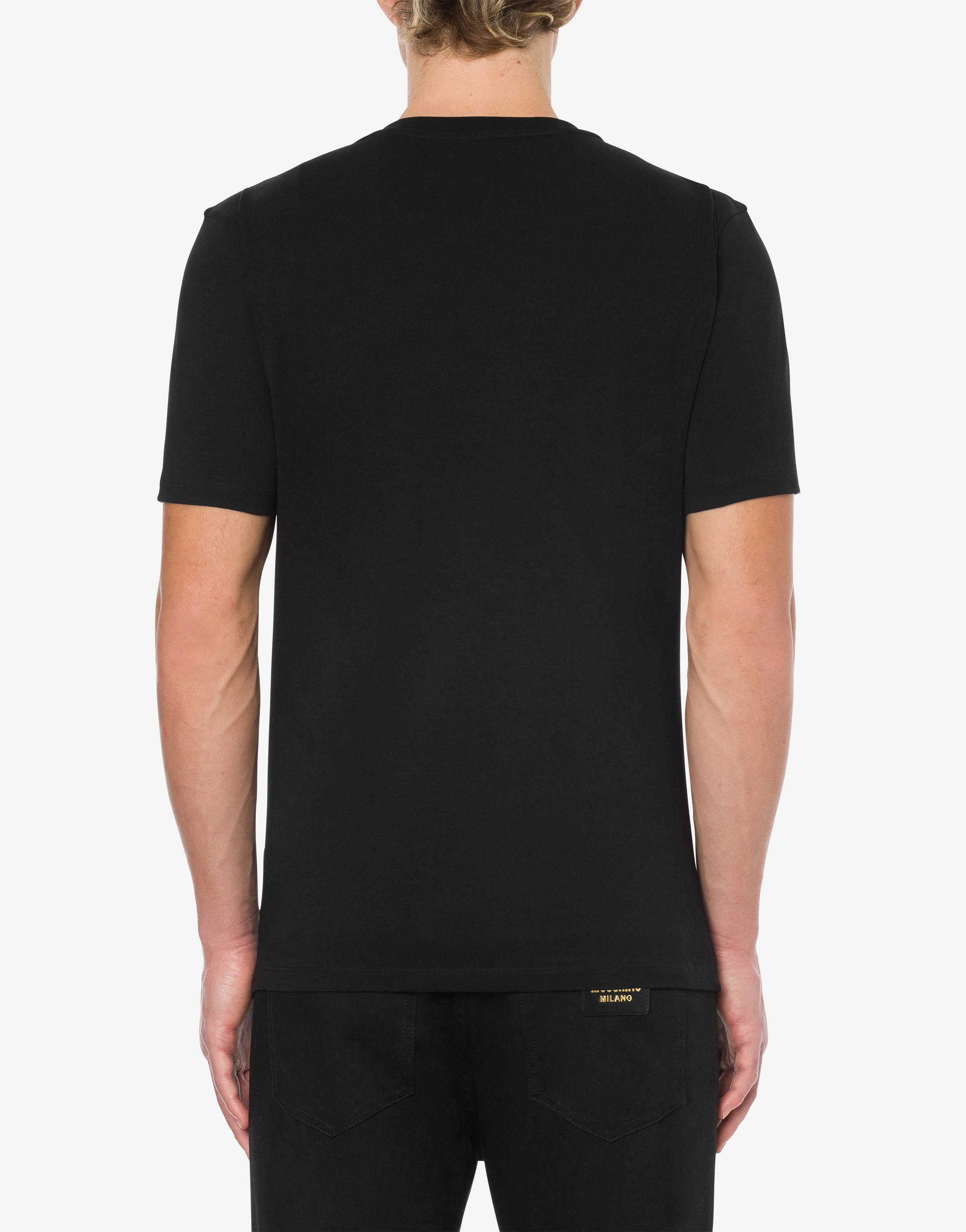 MOSCHINO COUTURE STRETCH JERSEY T-SHIRT - 3