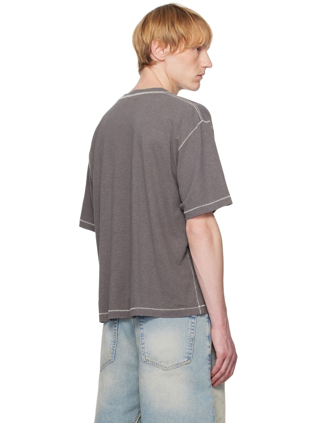 Gray Boxy T-shirt - 3
