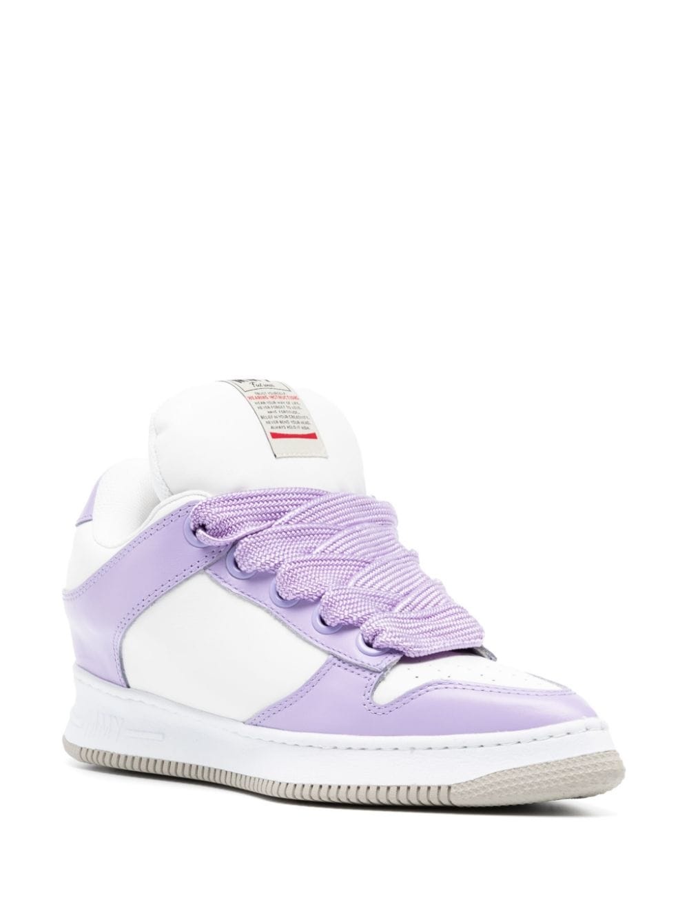 Rosy pointed-toe puffer sneakers - 2