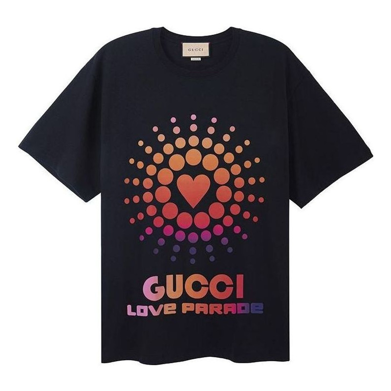 Gucci Love Parade Cotton T-Shirt 'Black' 548334-XJEMZ-1082 - 1