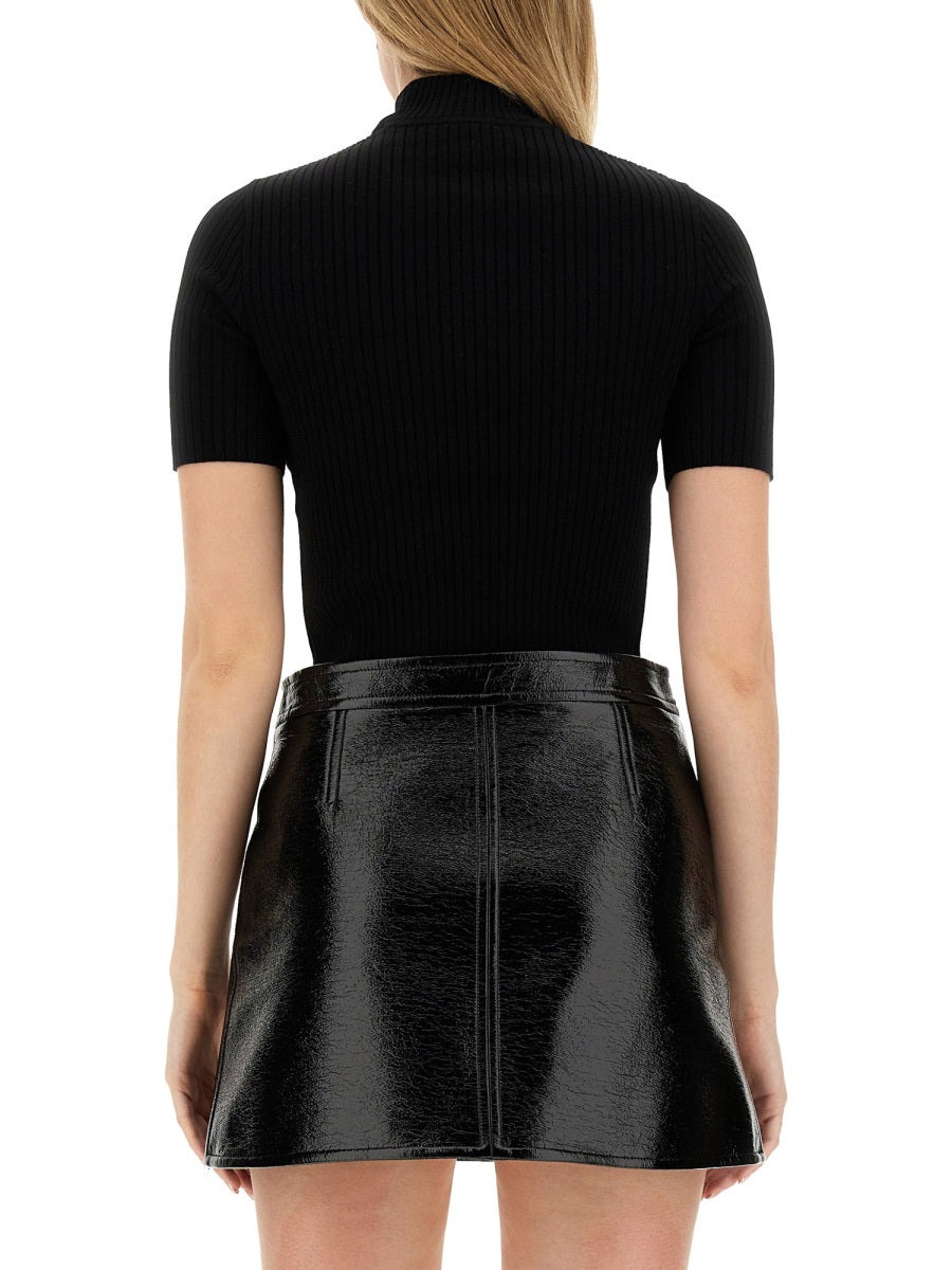 Courreges Women "Reedition" Knitted T-Shirt - 3