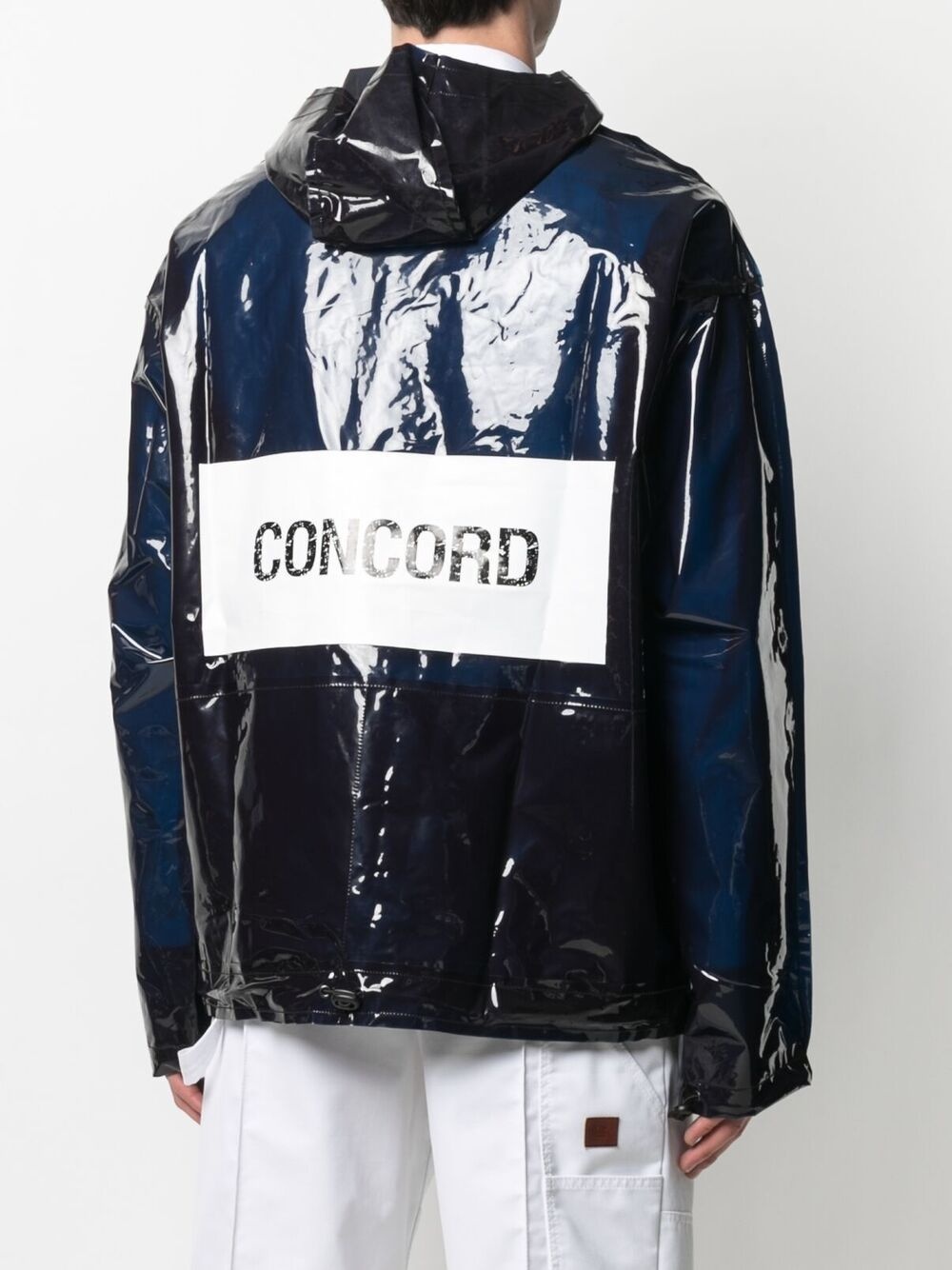 high-shine hooded pullover jacket - 4