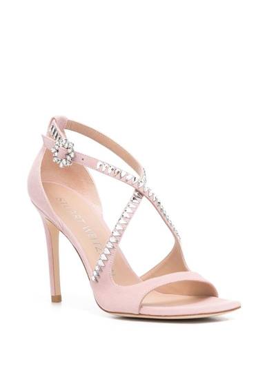 Stuart Weitzman crystal-embellished 110mm sandals outlook