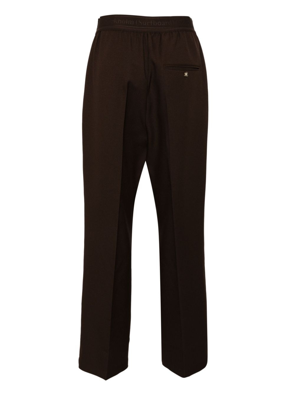 pressed-crease straight trousers - 2