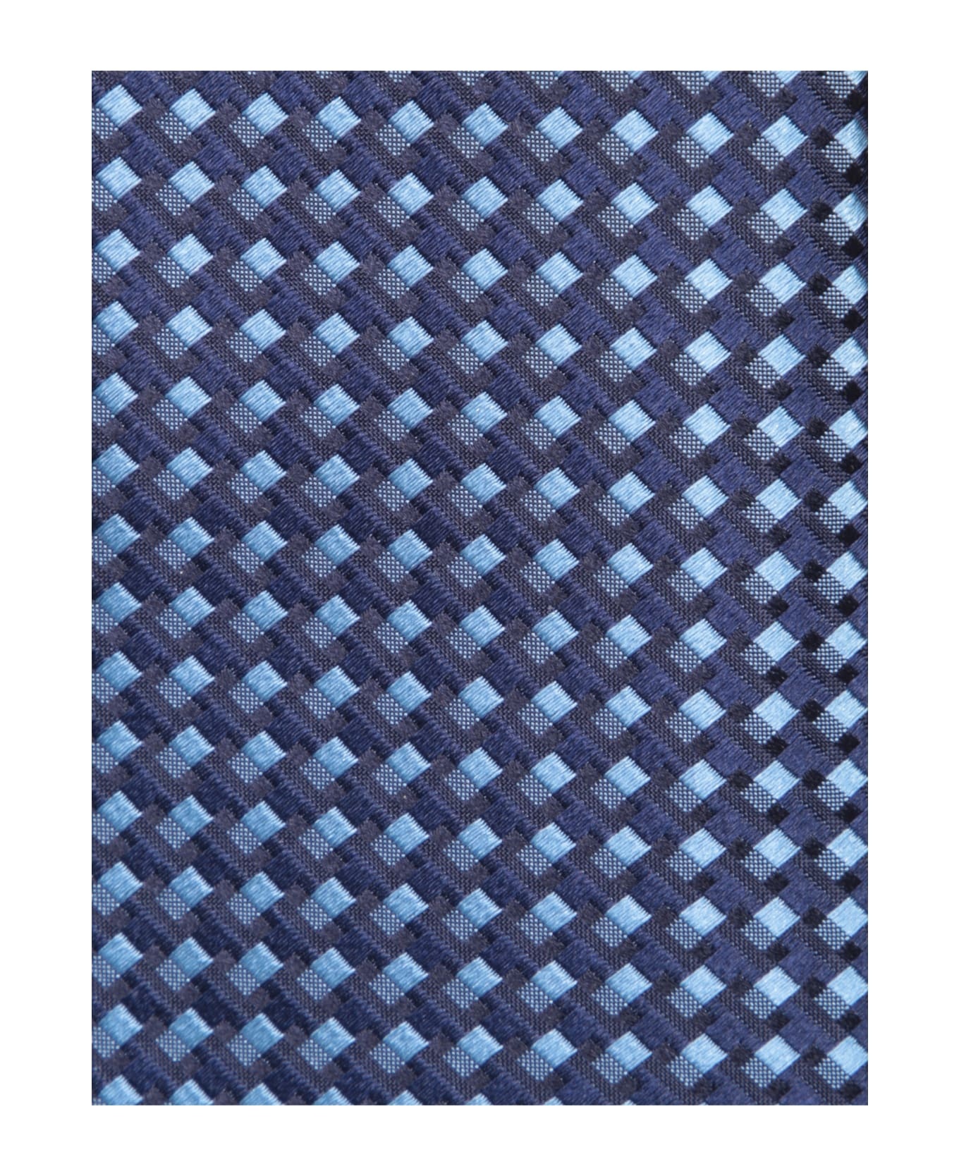 Blue Geometric Tie - 2