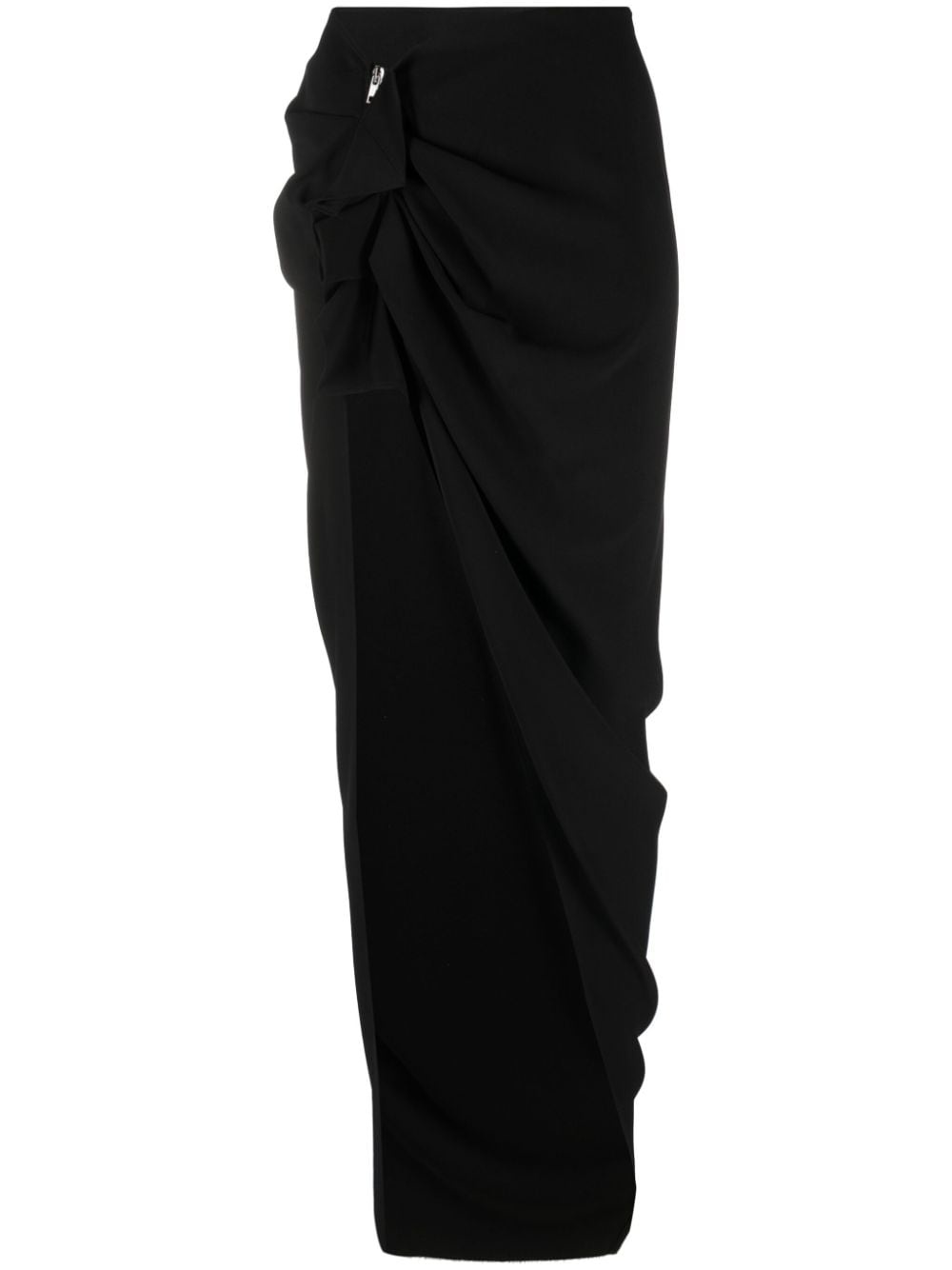 asymmetric high-waist skirt - 1