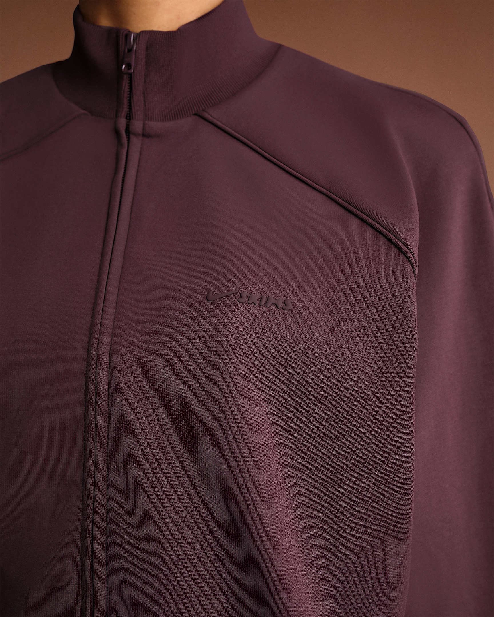NikeSKIMS Matte Tricot Women's Oversized Full-Zip Track Jacket - 6