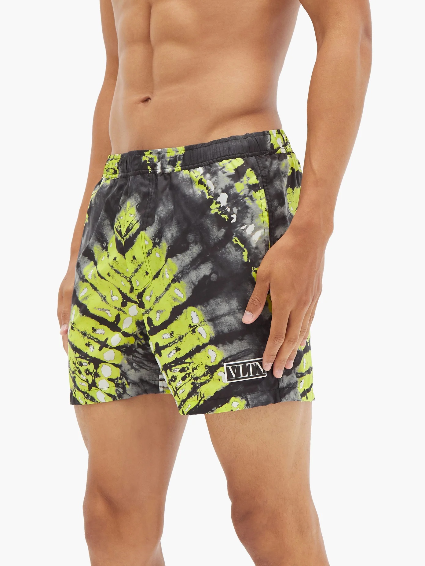 Tie dye-print shell swim shorts - 4