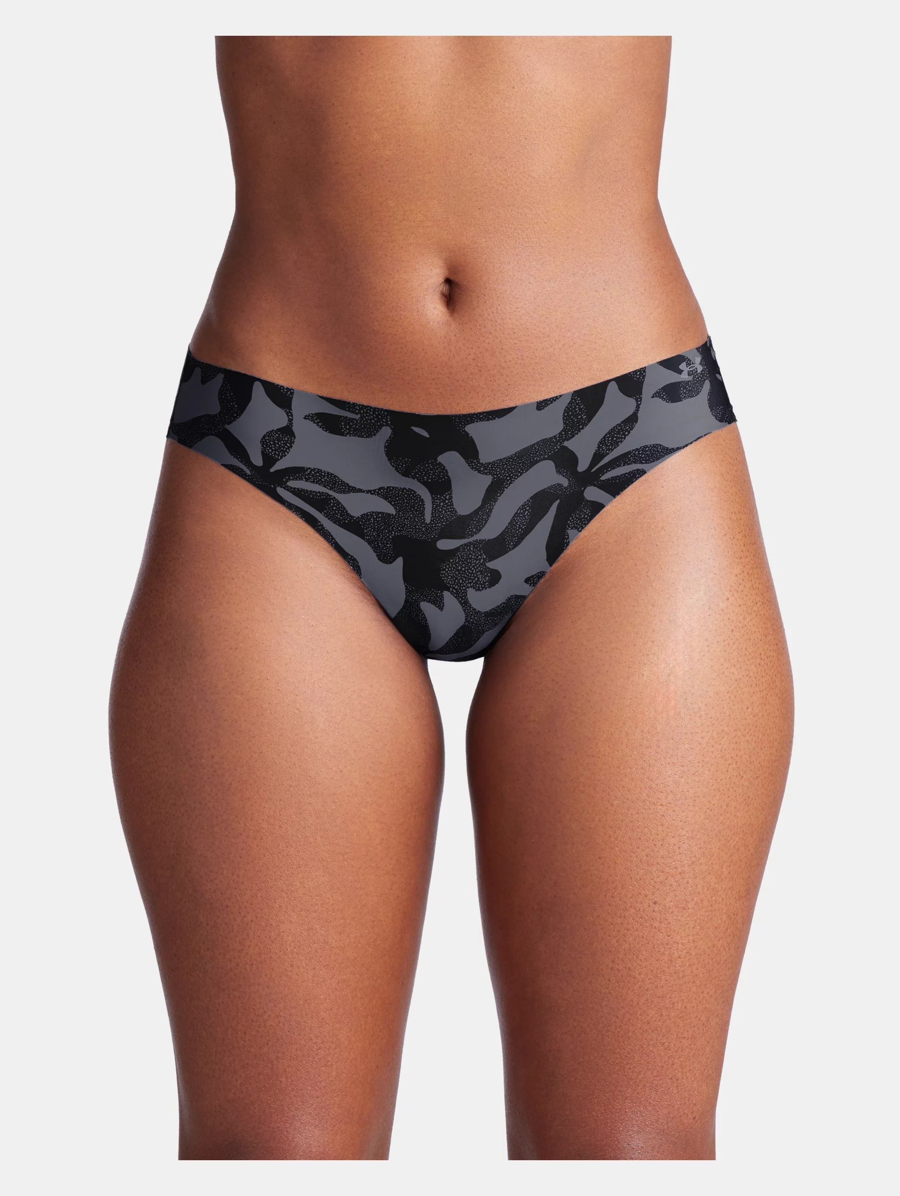Women's UA Pure Stretch 3-Pack Printed No Show Thong - 1