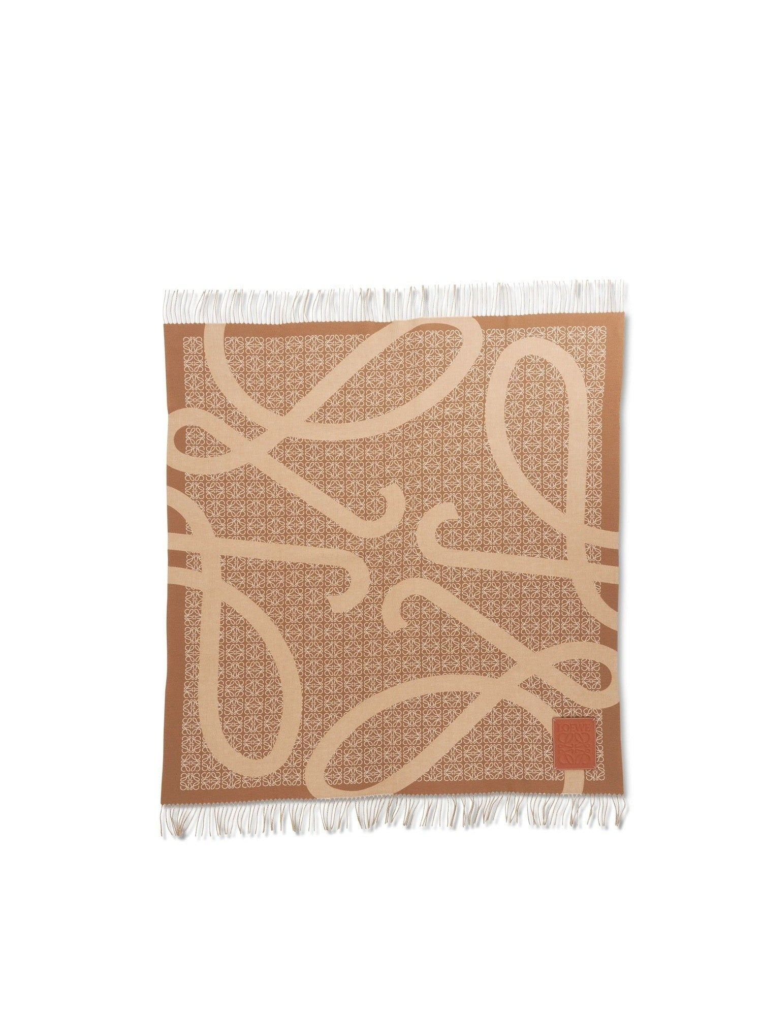 Anagram Wool Blanket in Camel - 3