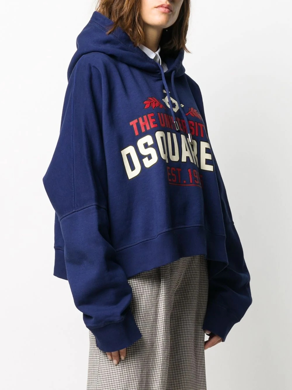 oversized logo print hoodie - 3